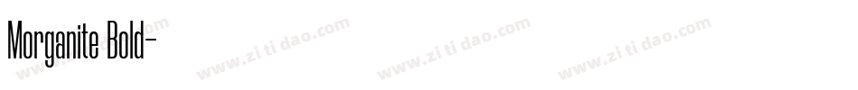 Morganite Bold字体转换